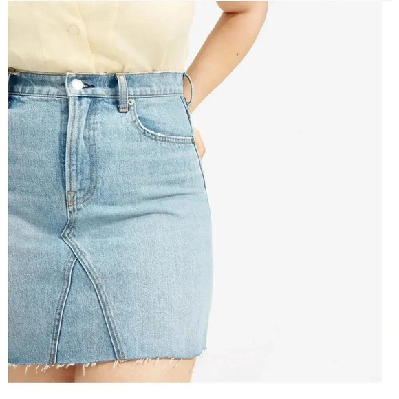 Everlane The Reconstruction Denim Skirt Size 29 - Picture 2 of 7